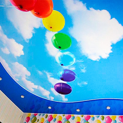 натяжные потолки Для детской комнаты